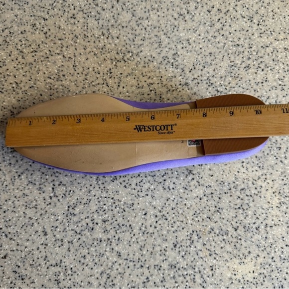 Larroude’ Purple satin Blair Mary Jane battle flats with adjustable buckle.9.5 - Picture 11 of 14